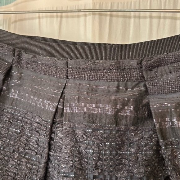 Piazza Sempione Lace Textured Midi Skirt Black Sz 42 - Picture 5 of 9